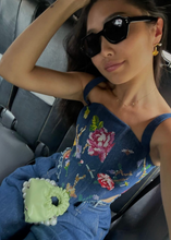 Load image into Gallery viewer, Midnight Bloom Corset