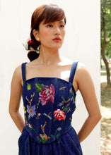 Load image into Gallery viewer, Midnight Bloom Corset