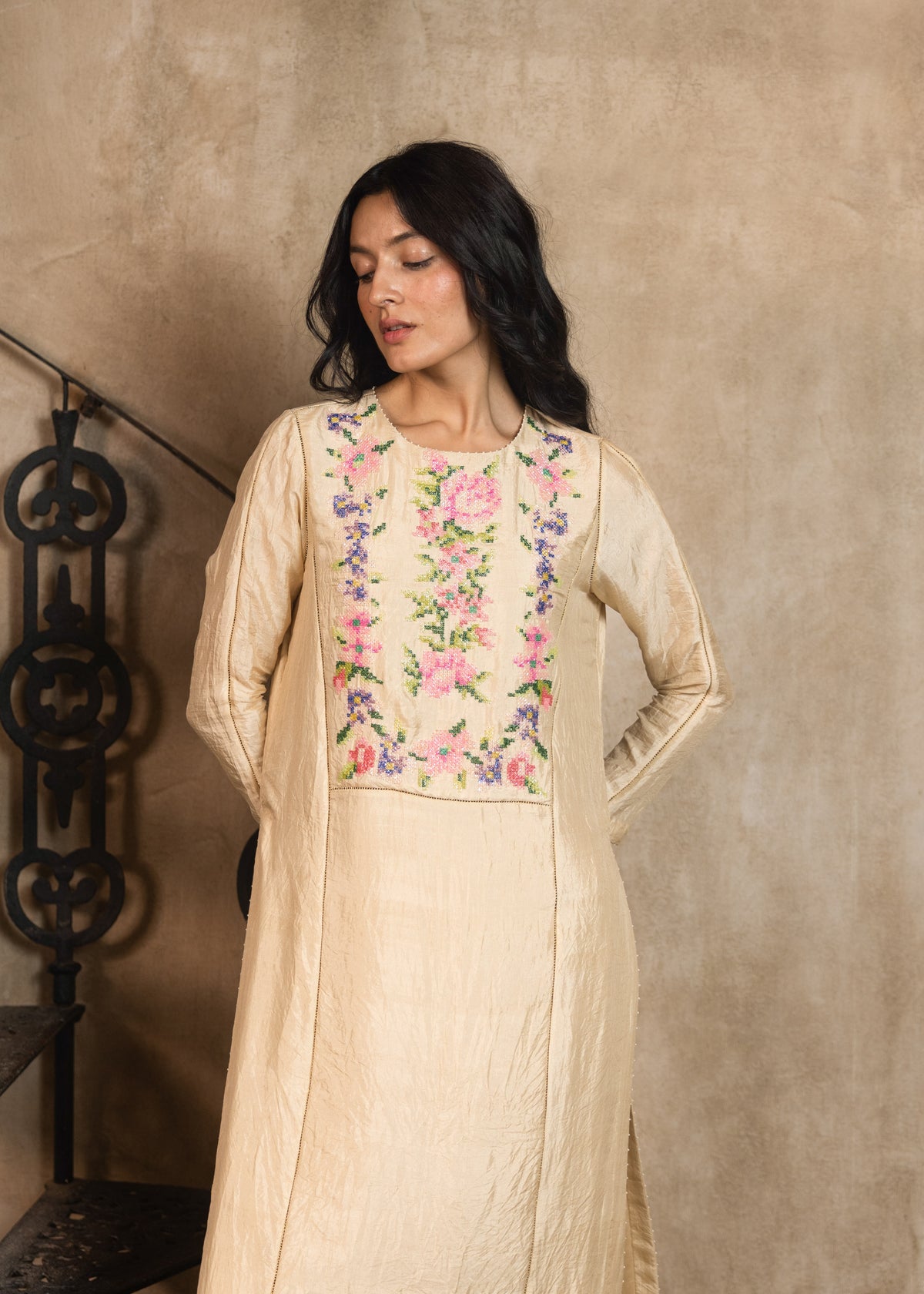 Char Bagh Kurta Set