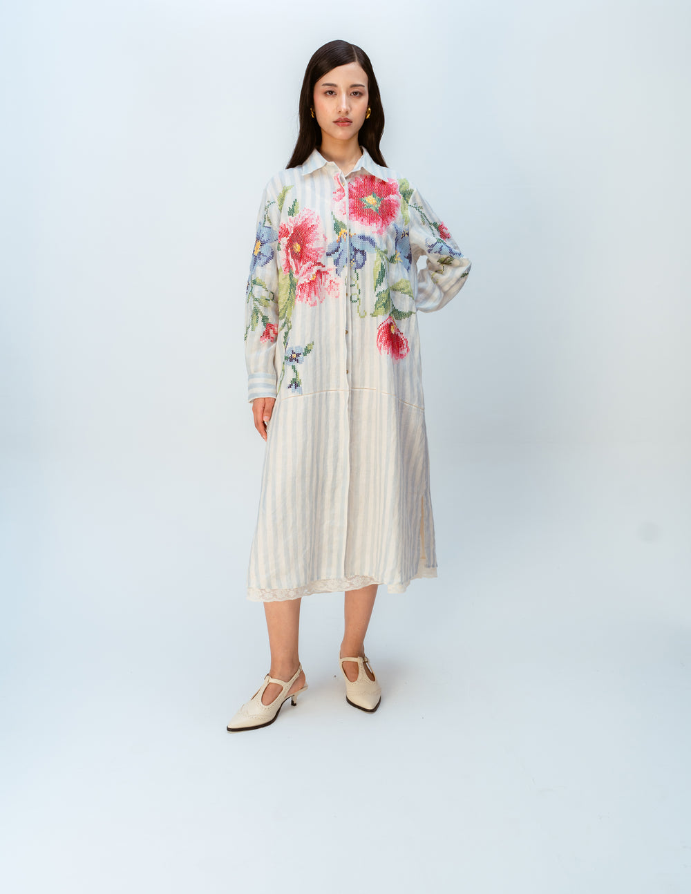 Clouded Ribbon Dress