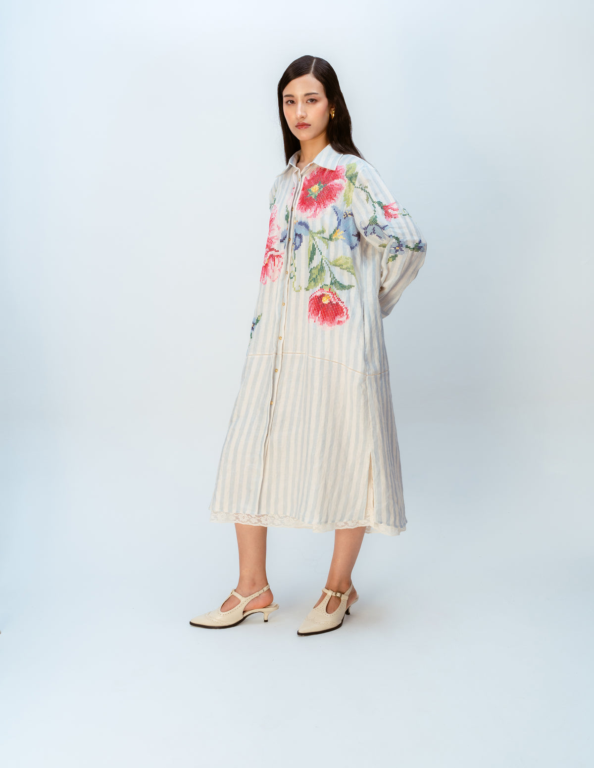 Clouded Ribbon Dress