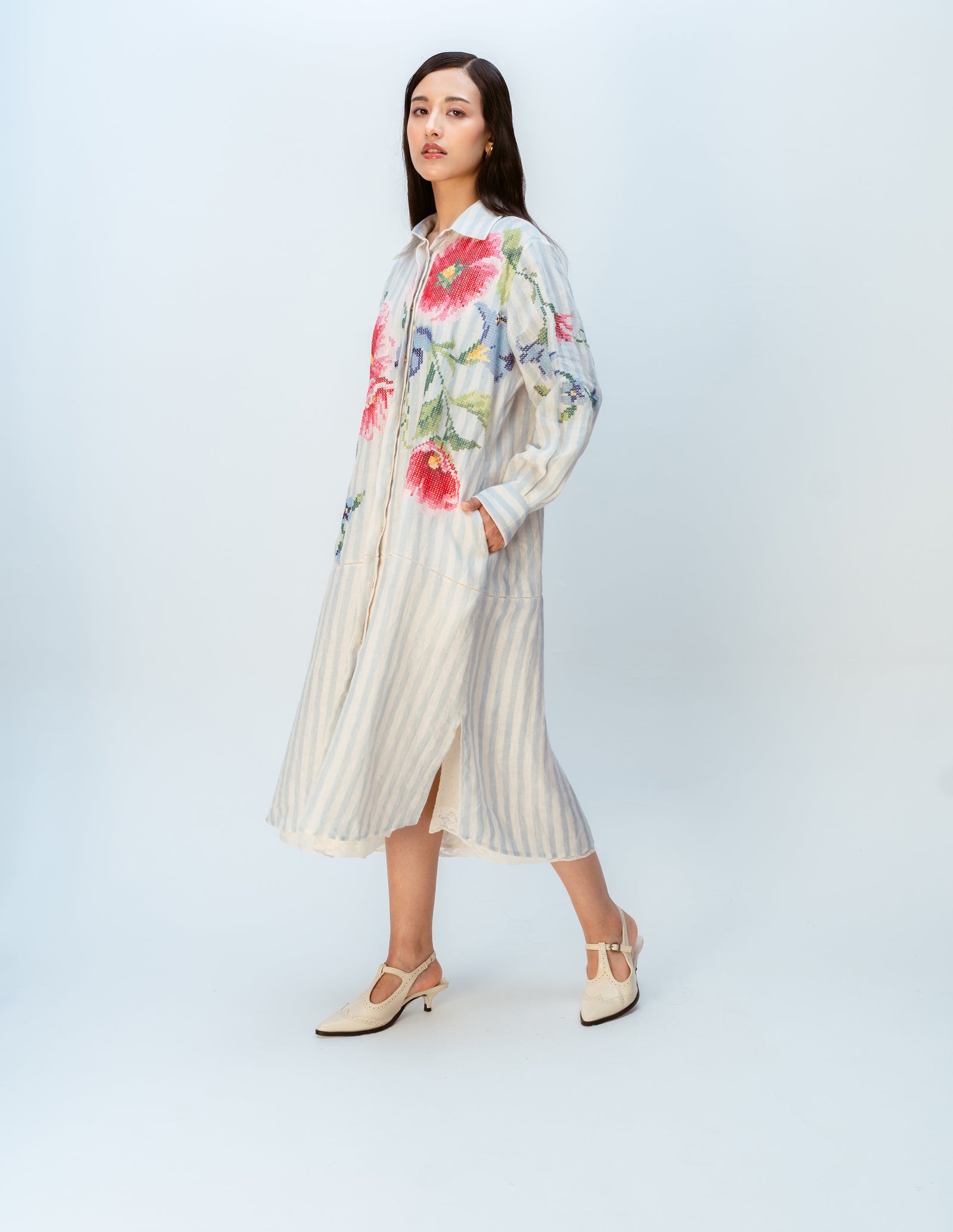 Clouded Ribbon Dress