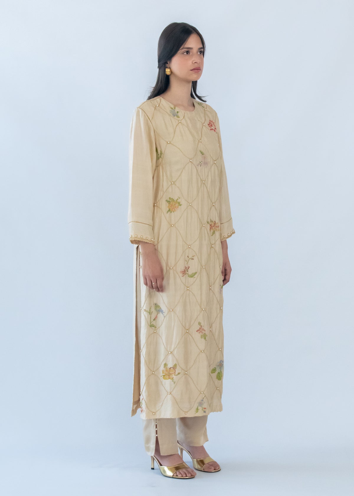 Pushp Jaal Kurta Set