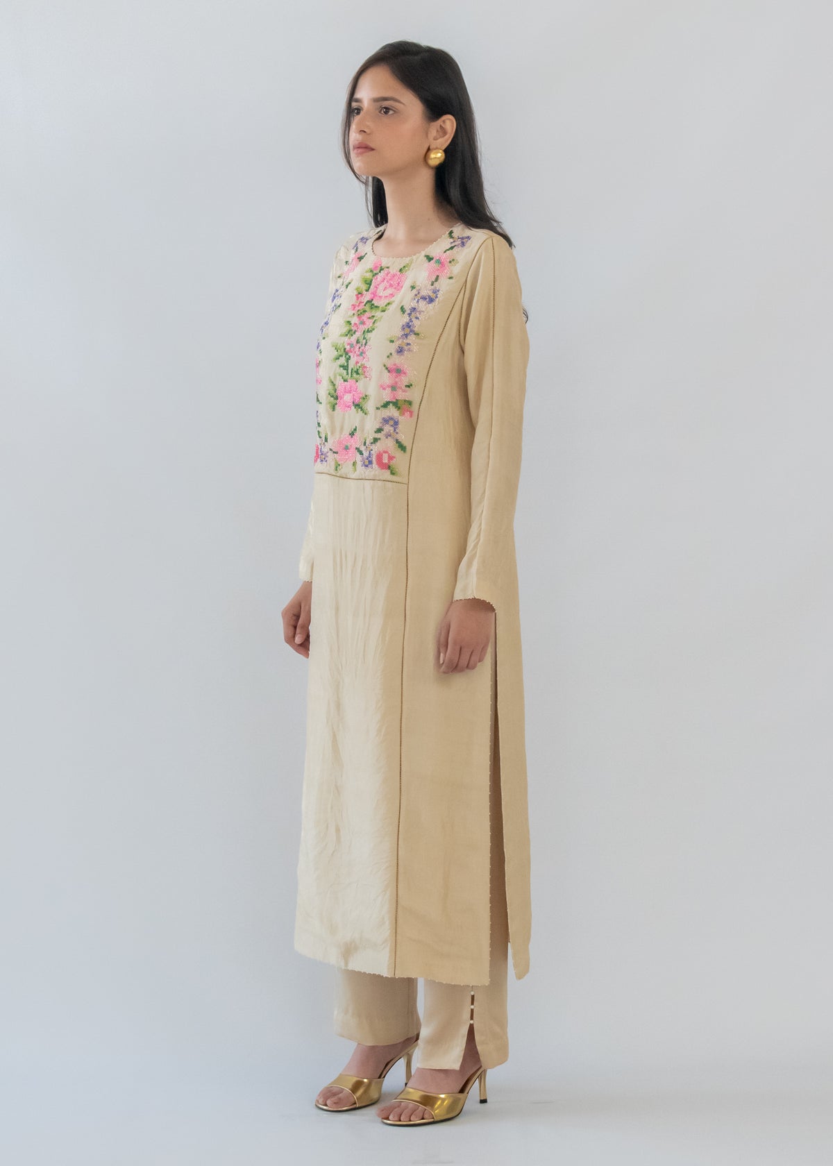 Char Bagh Kurta Set