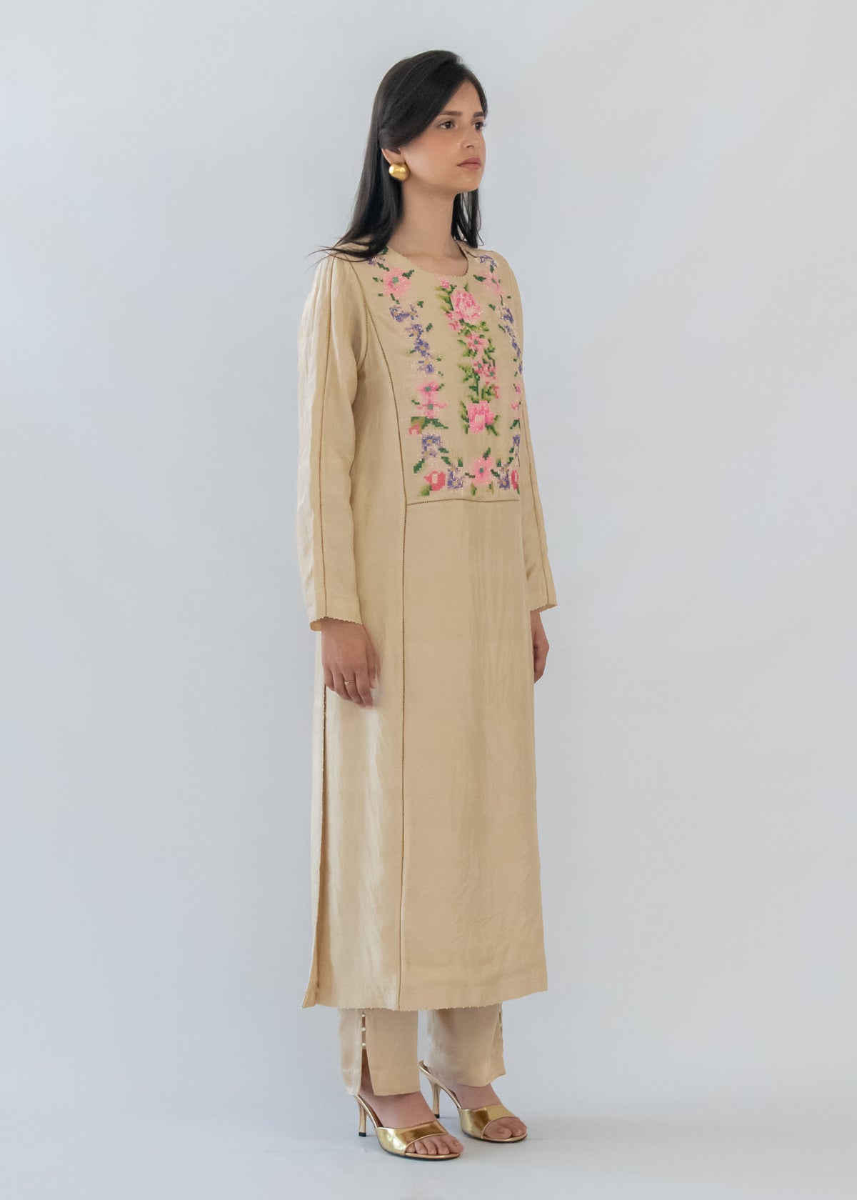Char Bagh Kurta Set