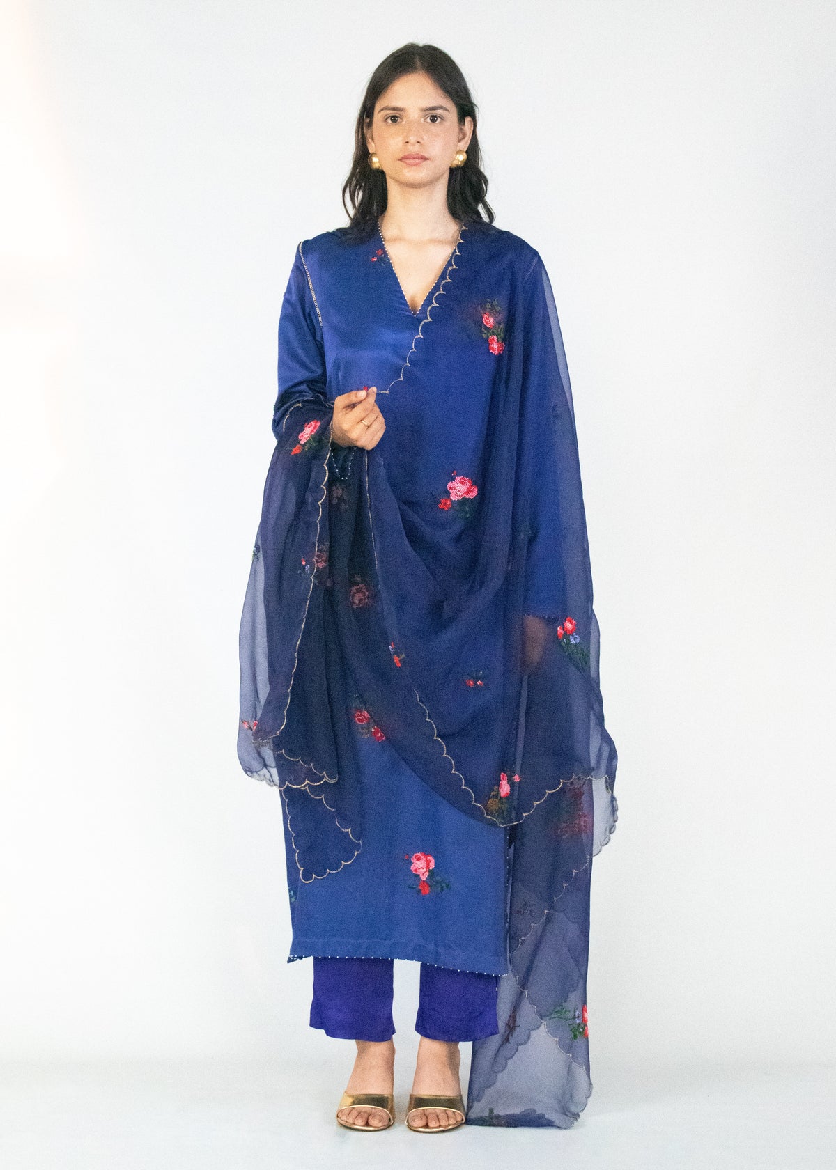 Peetal Phool Kurta Set