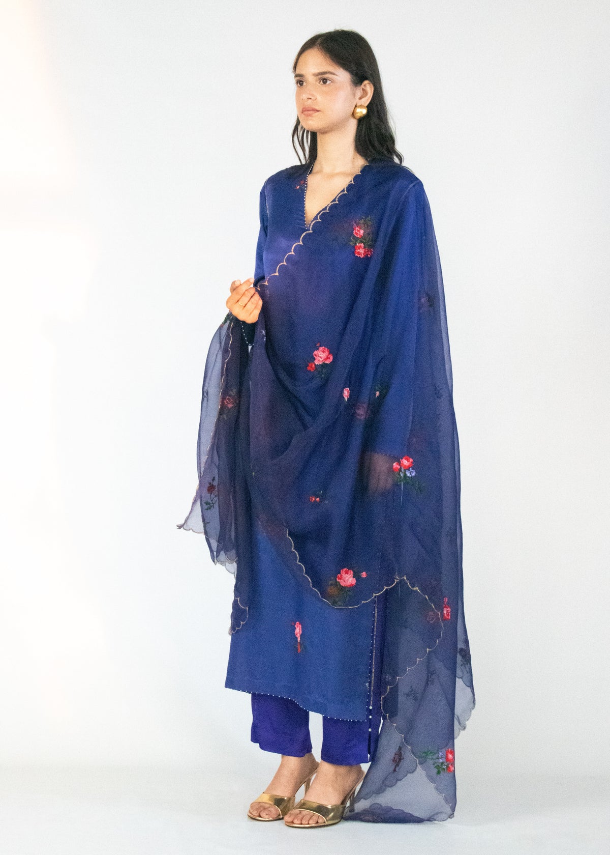 Peetal Phool Kurta Set