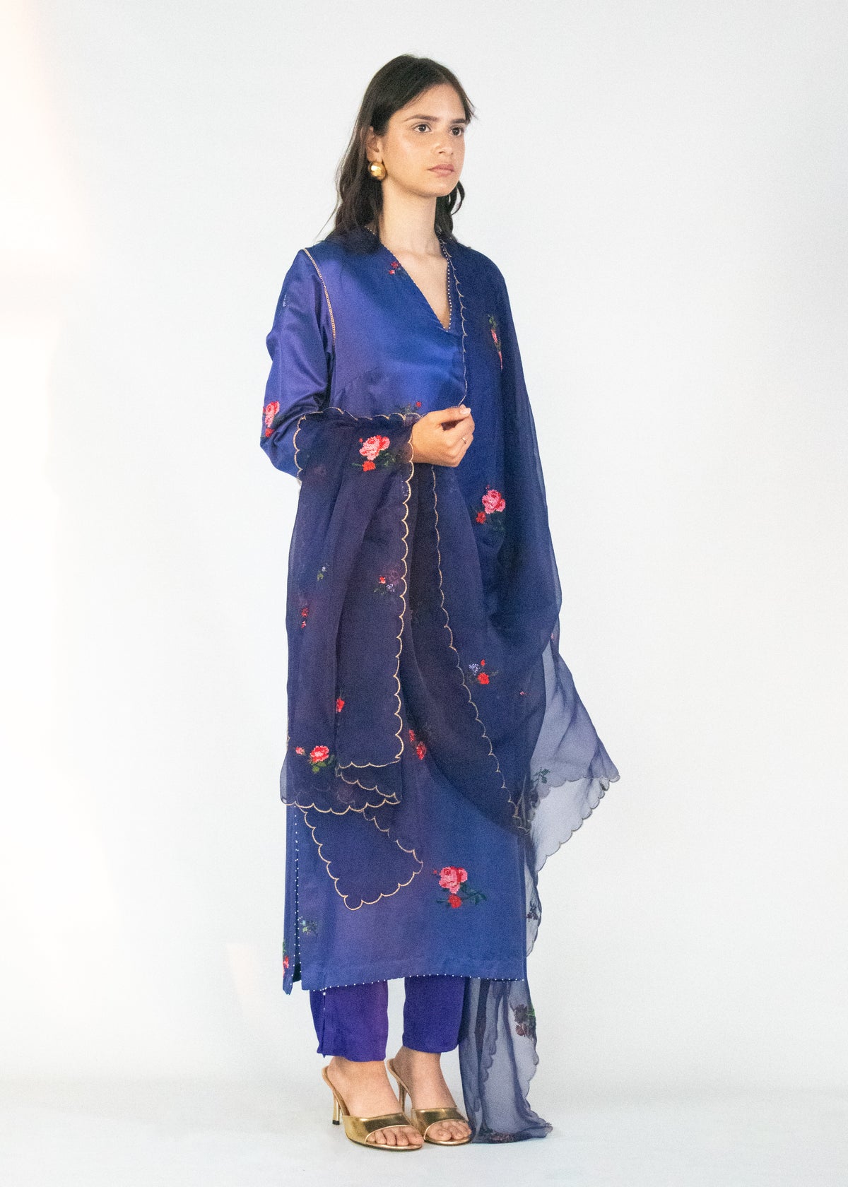Peetal Phool Kurta Set