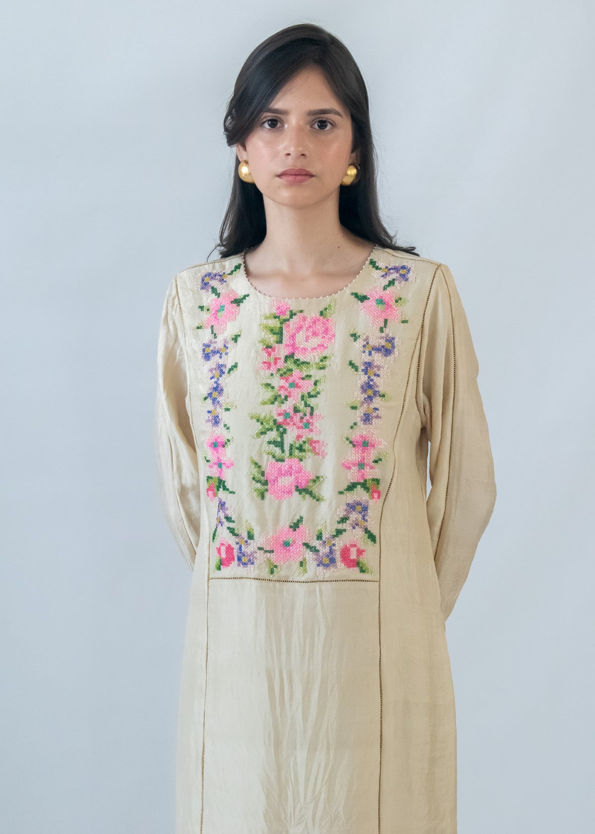 Char Bagh Kurta Set