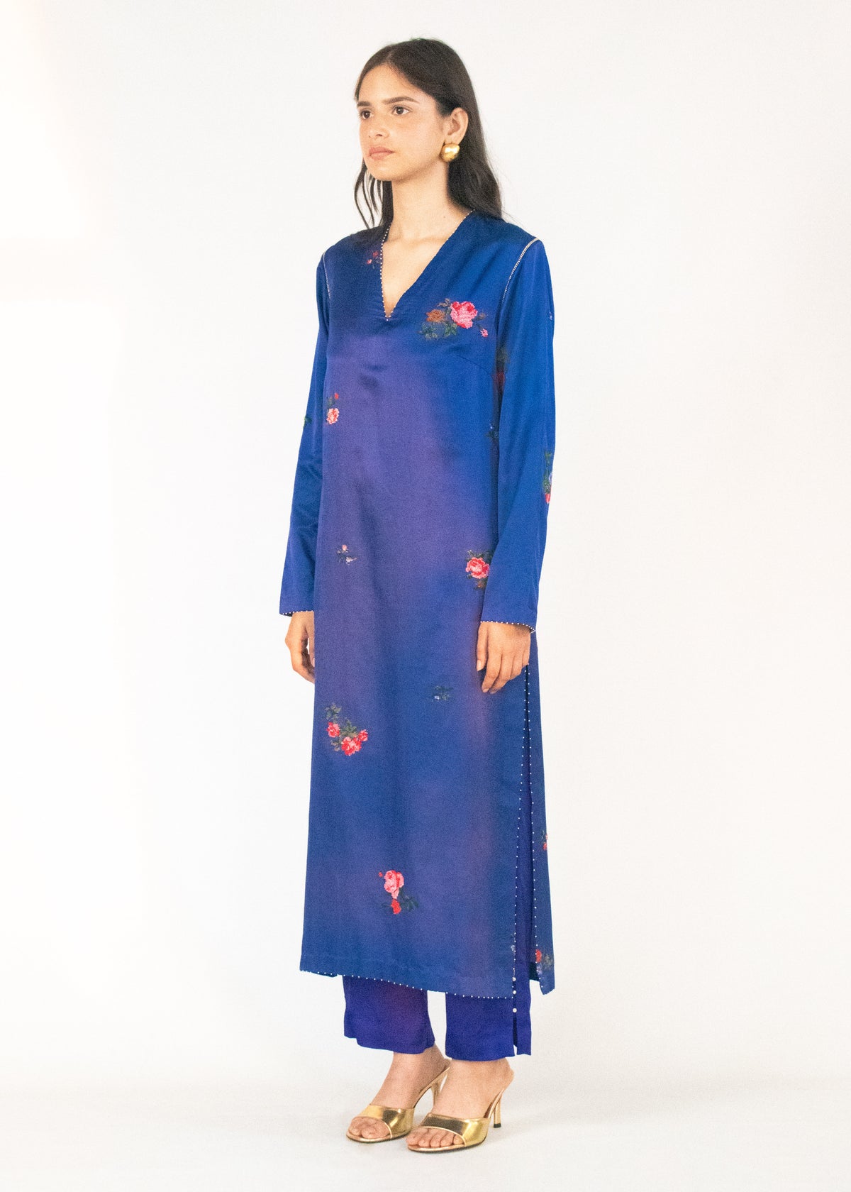 Peetal Phool Kurta Set