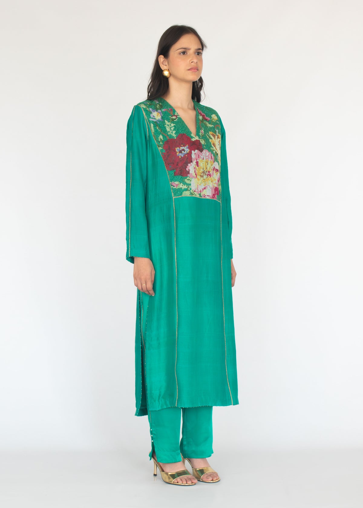 Brahma Kamal Kurta Set