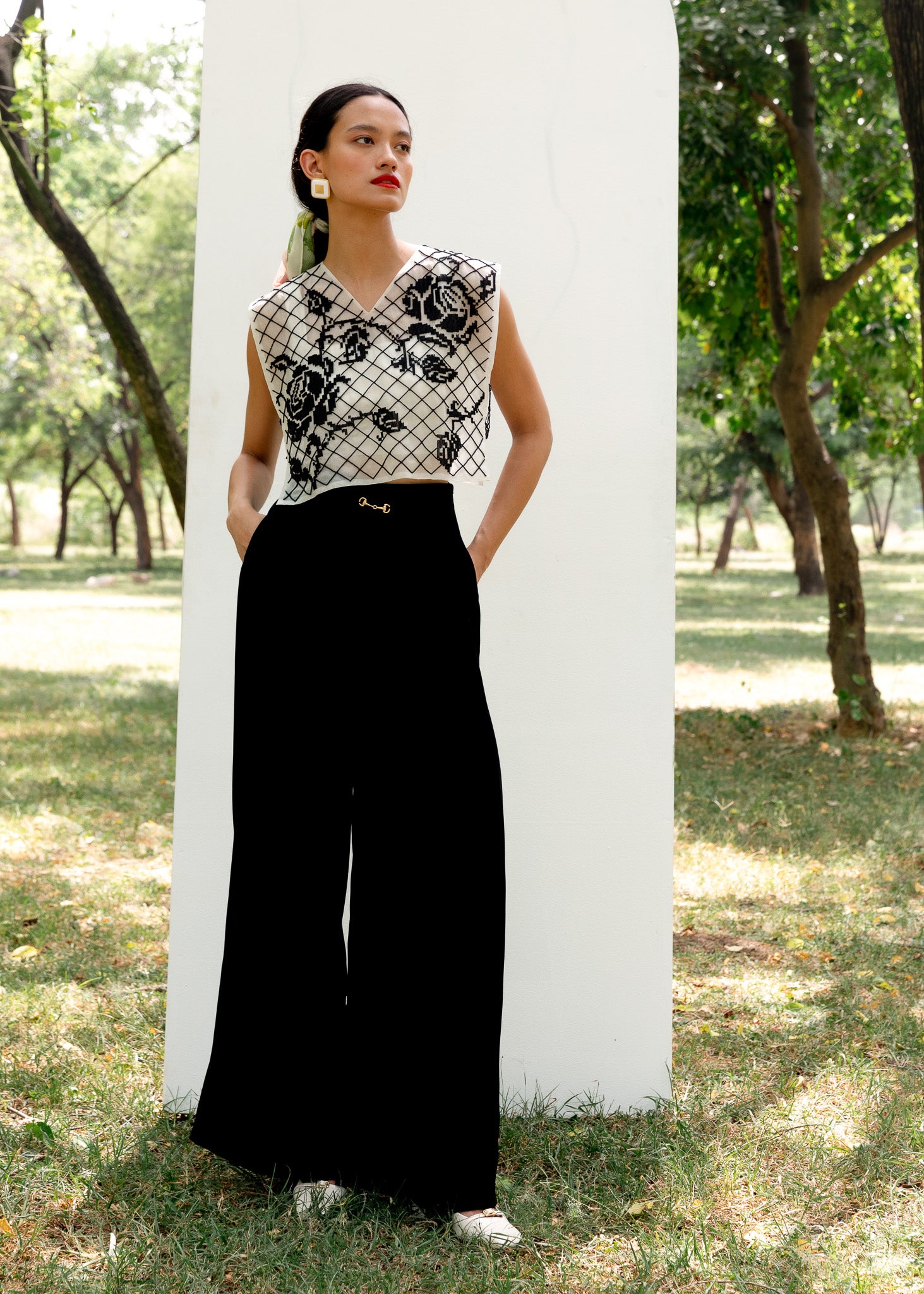 【COLOR iN ID】Batter cotton pants Elasticated Waist Trousers at Cotton Traders