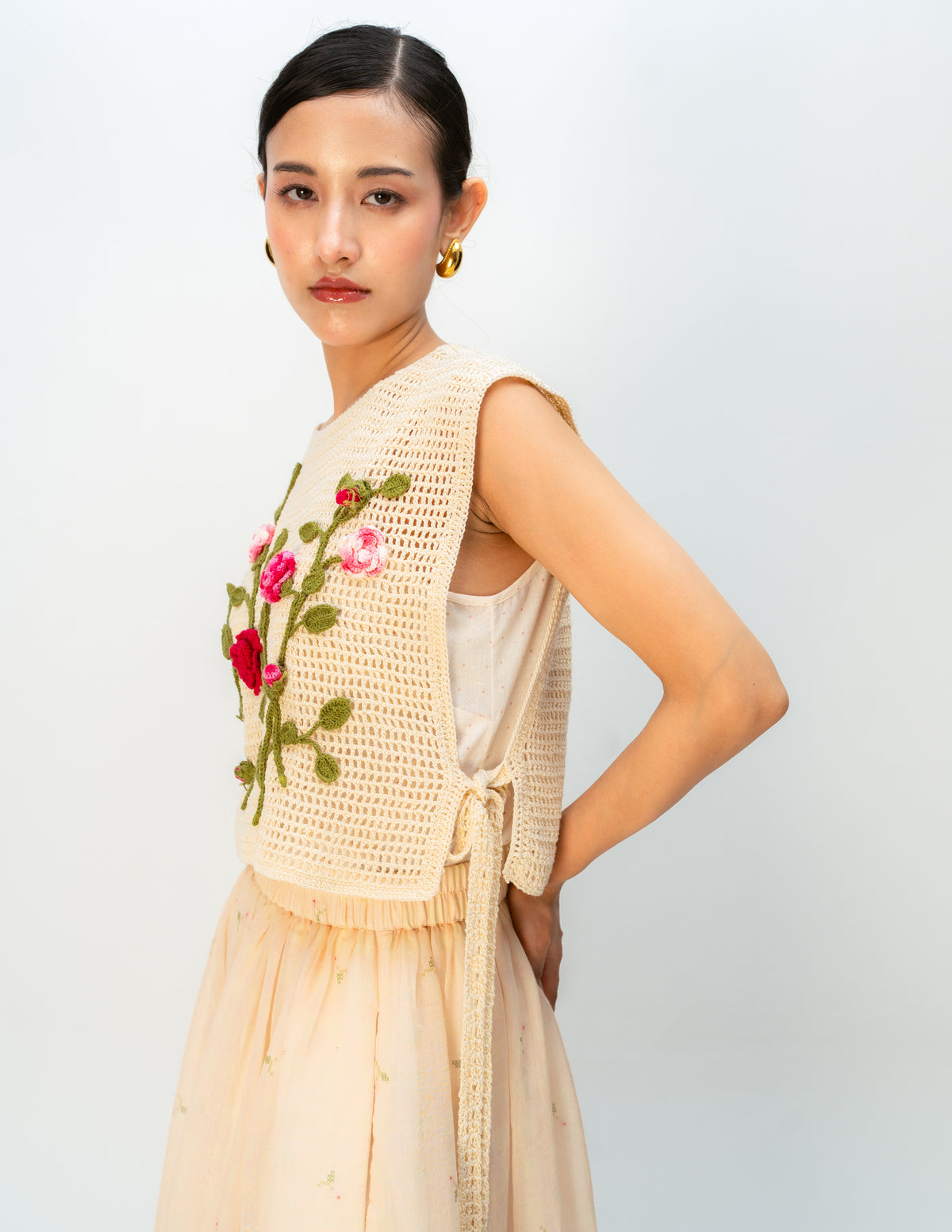 Rosy Pause Bib