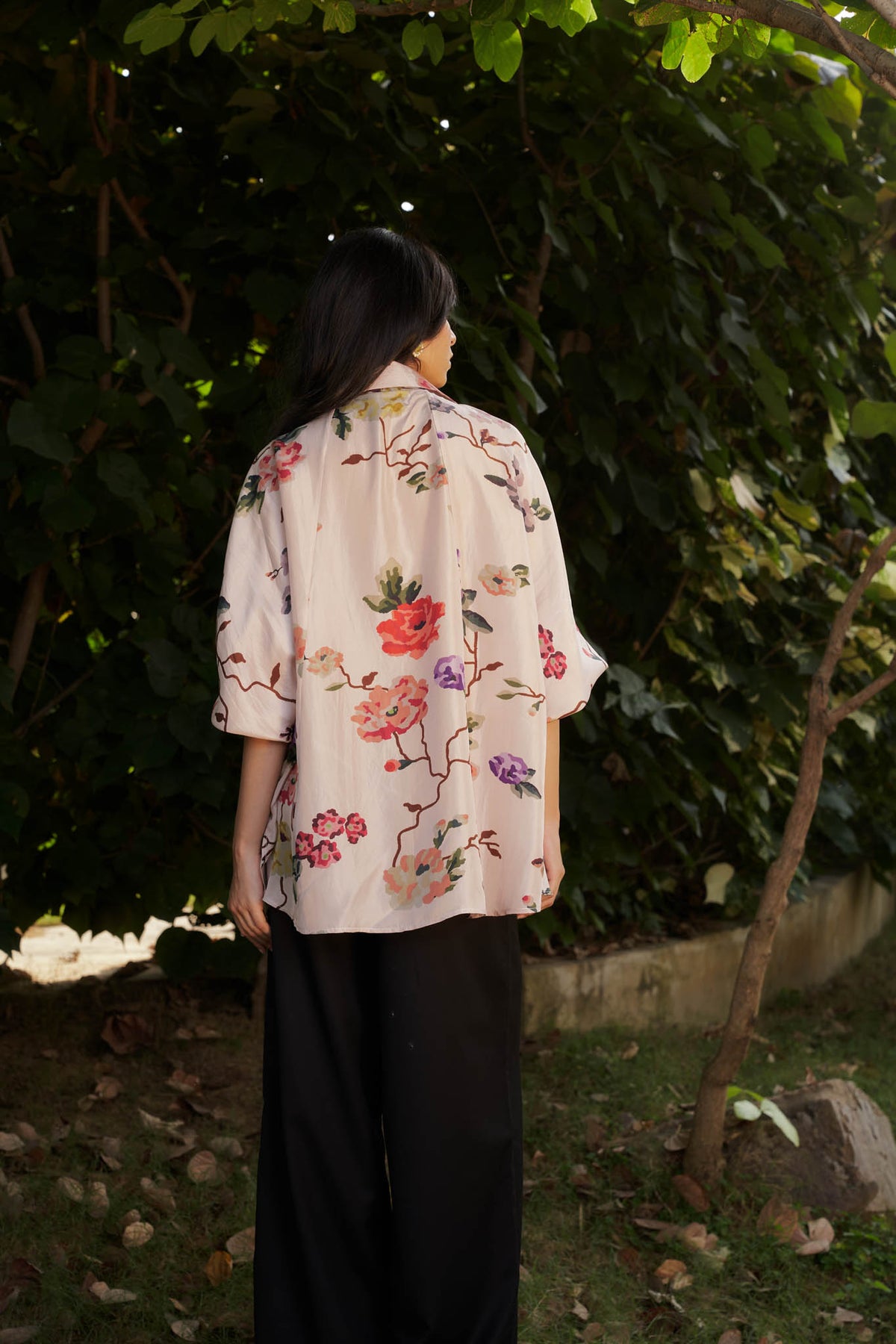 Sacred Flower Silk Shirt