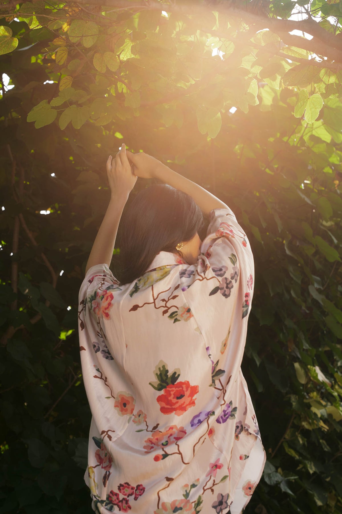 Sacred Flower Silk Shirt