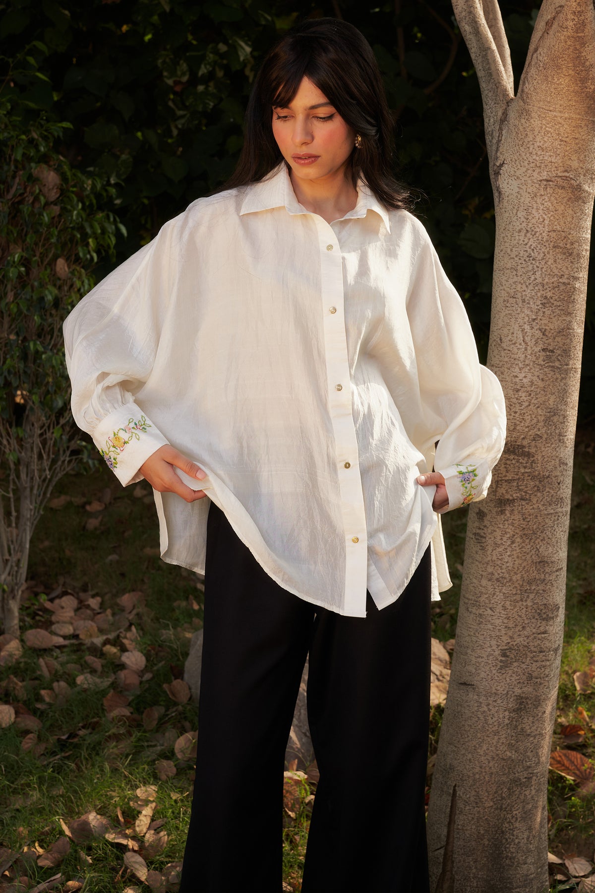 Morning Mist Silk Shirt