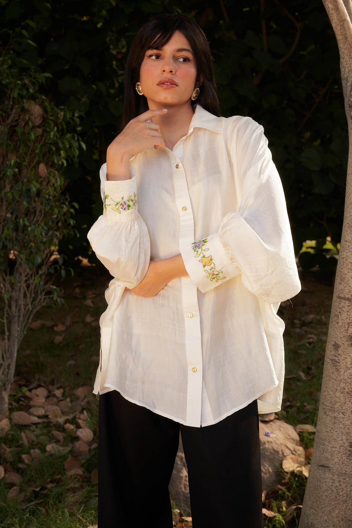 Morning Mist Silk Shirt